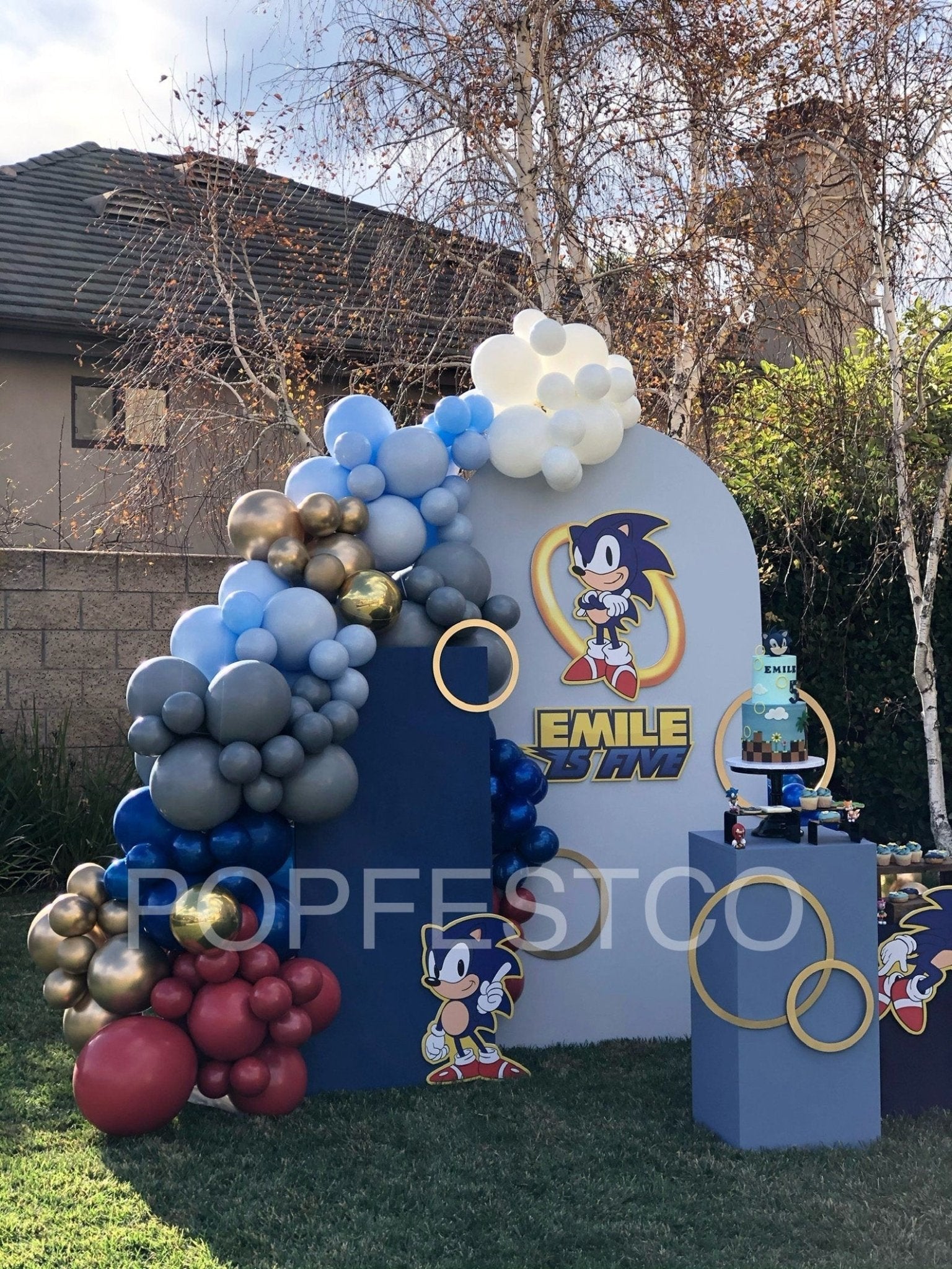 Sonic Balloon Pillars Decorations sonic-balloon-pillars-decorations