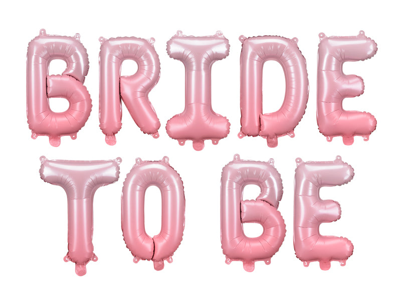 134" x 14" Bride To Be Pink Ombre Mylar Balloon