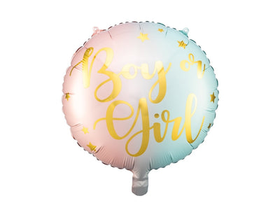 14" Boy or Girl Mylar Balloon - Balloon Garland Kit - PopFestCo