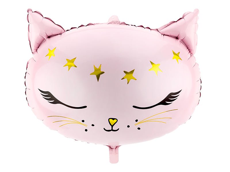 19" Pink Cat Mylar Balloon - Balloon Garland Kit - PopFestCo