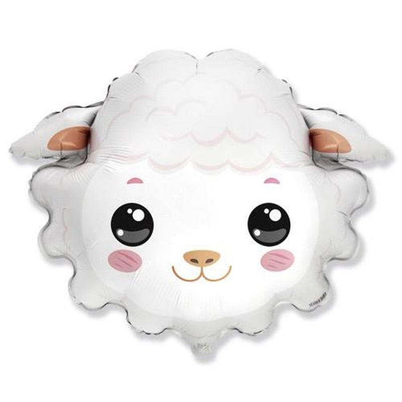 23" Sheep Head Mylar Balloon - Balloon Garland Kit - PopFestCo
