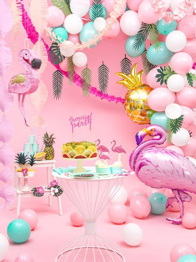 25" Gold Pineapple Mylar Balloon - Balloon Garland Kit - PopFestCo