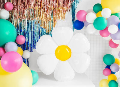 28" Daisy Mylar Balloon - Balloon Garland Kit - PopFestCo