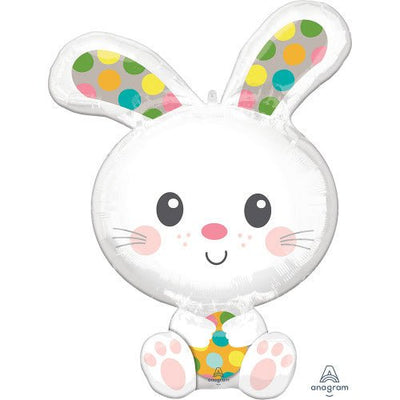 29" Spotted Bunny Mylar Balloon - Balloon Garland Kit - PopFestCo