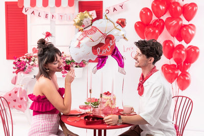 30" Cupid Mylar Balloon - Balloon Garland Kit - PopFestCo