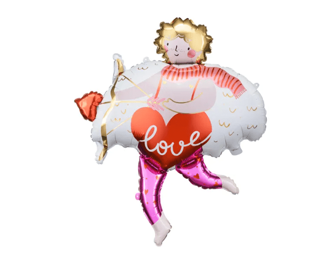 30" Cupid Mylar Balloon - Balloon Garland Kit - PopFestCo
