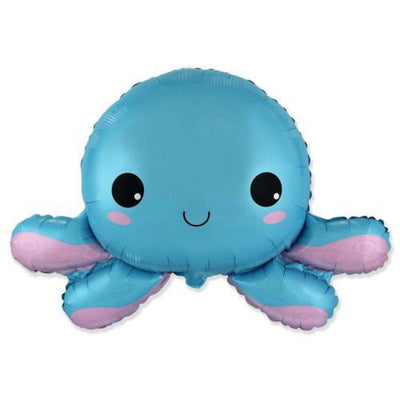 31" Happy Octopus Mylar Balloon - Balloon Garland Kit - PopFestCo