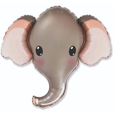 32" Elephant Head Mylar Balloon - Balloon Garland Kit - PopFestCo