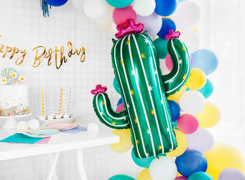 33" Cactus Mylar Balloon - Balloon Garland Kit - PopFestCo