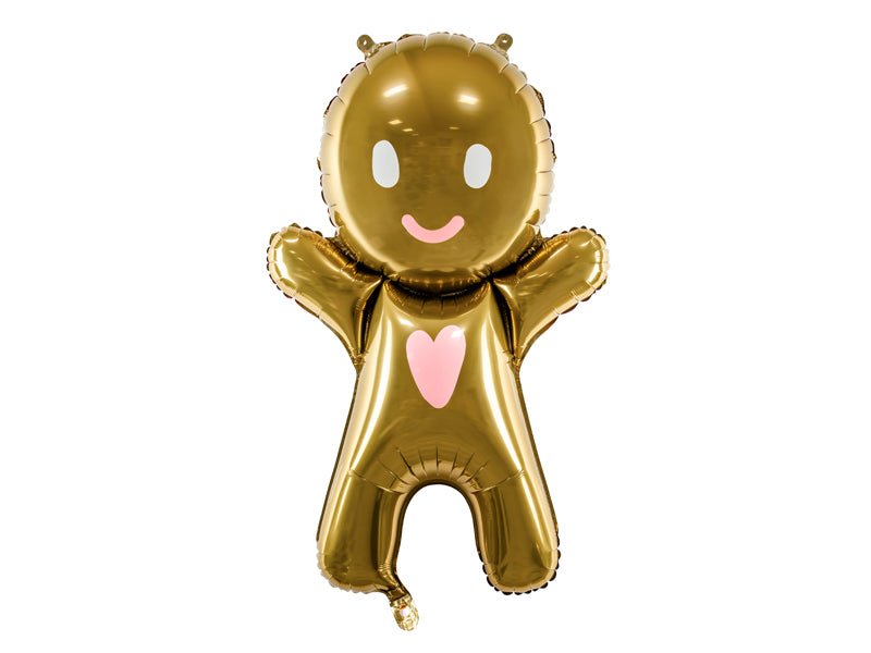 33" Gingerbread Man Mylar Balloon - Balloon Garland Kit - PopFestCo