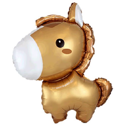 34" Baby Horse Mylar Balloon - Balloon Garland Kit - PopFestCo