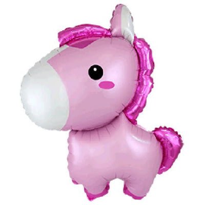 34" Baby Horse Mylar Balloon - Balloon Garland Kit - PopFestCo