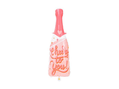 34" Cheers To You Bottle Mylar Balloon - Balloon Garland Kit - PopFestCo