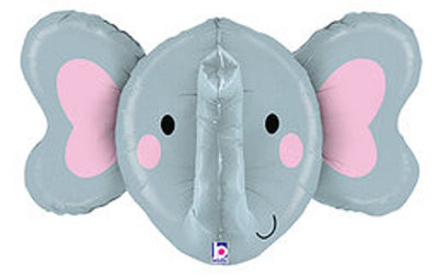 34" Elephant Head 3D Mylar Balloon - Balloon Garland Kit - PopFestCo