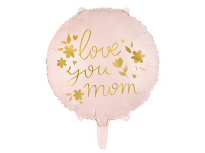 14" Love You Mom Mylar Balloon