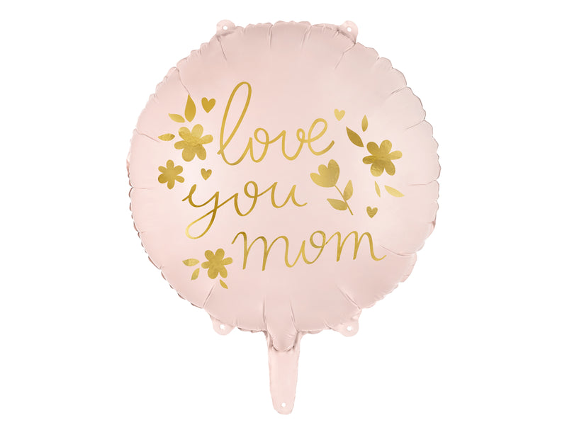 14" Love You Mom Mylar Balloon