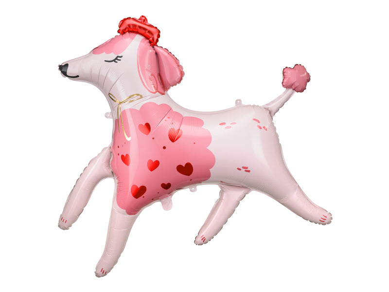 41" Pink Poodle Mylar Balloon