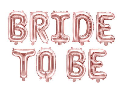134" x 14" Bride To Be Rose Gold Mylar Balloon