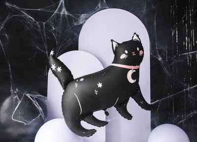 Halloween Black Cat Mylar Balloons - Balloon Garland Kit - PopFestCo