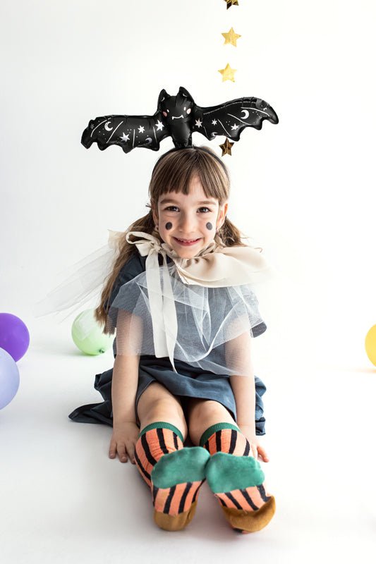 Halloween Small Black Bat Mylar Balloons - Balloon Garland Kit - PopFestCo