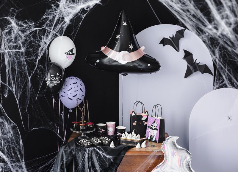 Halloween Witch Hat Mylar Balloons - Balloon Garland Kit - PopFestCo