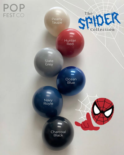 MATTE Individual Color- Blue Black Red | Superhero Series - Balloon Garland Kit - PopFestCo