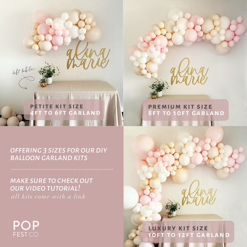 MATTE Individual Color- Blue Grey | Space Series - Balloon Garland Kit - PopFestCo