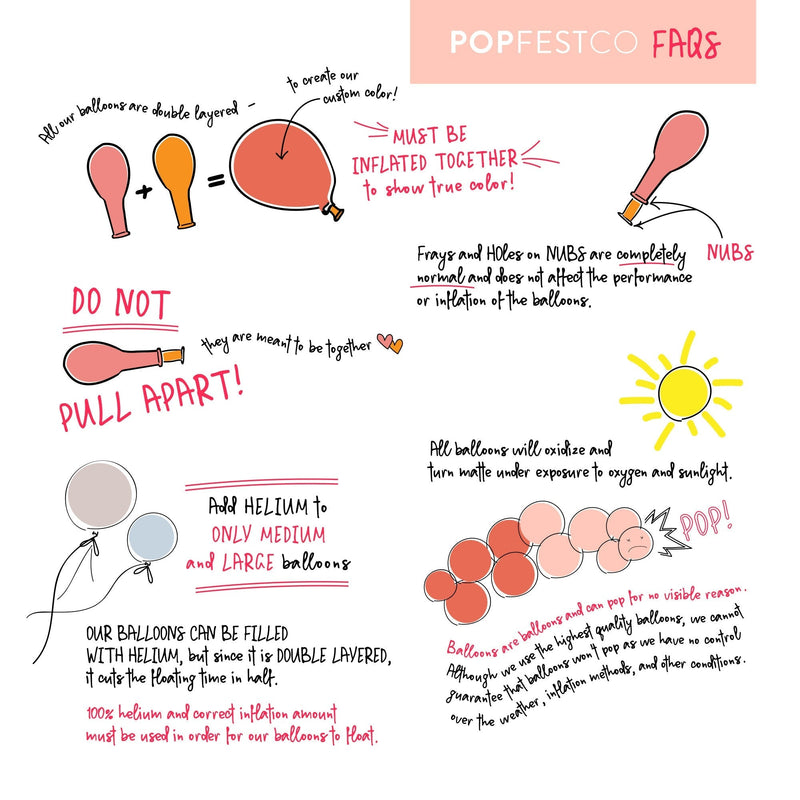 Baby Pink Balloon Garland Kit - Balloon Garland Kit - PopFestCo