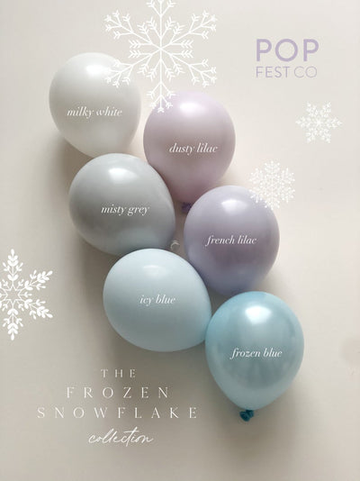 Frozen Snowflake Balloon Garland Kit - Balloon Garland Kit - PopFestCo