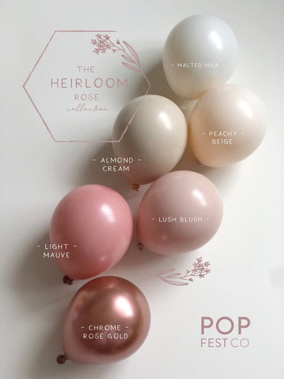 Heirloom Rose Balloon Garland Kit - Balloon Garland Kit - PopFestCo
