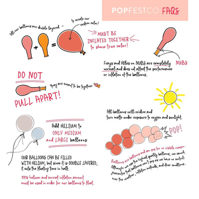 Rose Quartz | Daisy Flower Kits - Balloon Garland Kit - PopFestCo